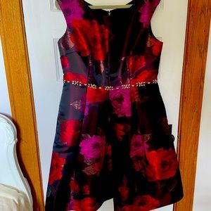 Snazzy, slightly off shoulder dressy dress.